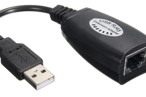 Alargue Usb Extensor Macho Hembra Rj45 Hasta 50mt - Burzaco Color Negro