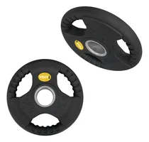 Comprar Par Disco Olímpico Recubierto Caucho 11lb C\u002Fu Tayga Color Negro