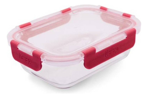 Contenedor Hermetico Rectangular 640ml Glass Keep