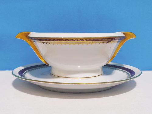 Salsera De Porcelana Limoges Con Detalle