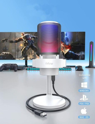 Micrófono Fifine A8p Rgb - USB