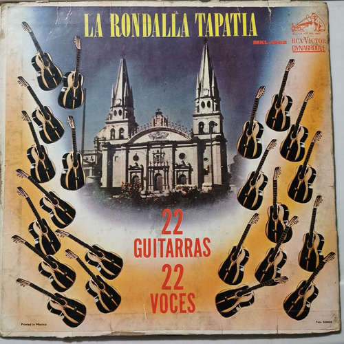 Disco Lp: Rondalla Tapatia-22 Guitarras Y Voces