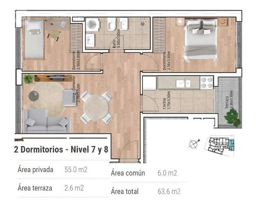 Imagen 1 de 12 de Apartamento - La Blanqueada - A Estrenar! Balcón, Al Frente