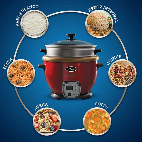 Olla Arrocera Multiusos Oster Ckstrc7130r 2.2l Rojo