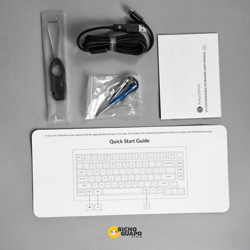 Teclado Mecánico Keychron V1 75% Via Usb-c Rgb Mac/win