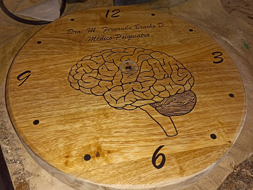 Reloj De Pared Madera/personaliza Tu Reloj, Con Lo Que Guste