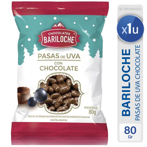 Pasas De Uva Con Chocolate Bariloche Dulce - Mejor Precio