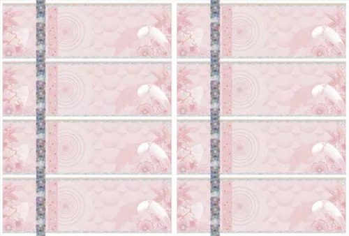 2000 Ingressos De Segurança Papel Moeda 150x50mm 08 P/ Folha