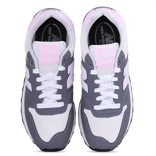 Tênis New Balance Gw500v2 Grafite Bege E Rosa Feminino