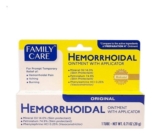  Crema Para Hemorroides Con Aplicador , Family Care 20g