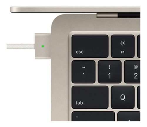 Imagen 3 de 4 de MacBook Air M2 2022 starlight 13.6", Apple M2 8GB de RAM 256GB SSD, Apple M2 10-Core GPU 2560x1664px macOS