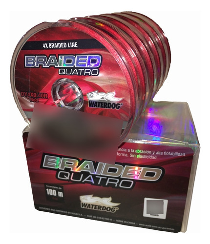 Multifilamento Waterdog Braided Quatro 0,12mm X 100m 9,6 Kg