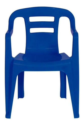 Cadeira Poltrona Apoio De Braço Flow Colorida Mor - Azul