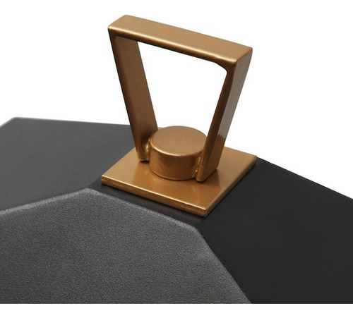 Lampara De Pared Para Exterior 16'' Aplique Farol 2 Luces Estructura Negro