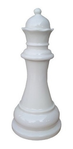 Enfeite Decorativo Peça De Xadrez Em Porcelana Branca 12cm
