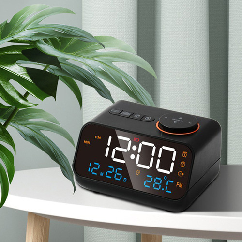 Reloj Digital Con Reloj Fm, Recargable