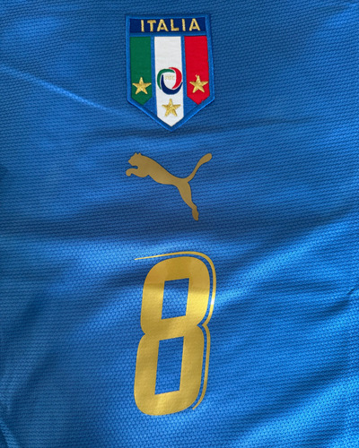 Camiseta Retro Italia Mundial 2006 Gattuso #8
