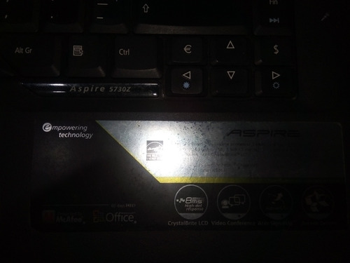 Laptop Acer Aspire 5730z Usada Bien Cuidada 100 % Operativa (Usado)