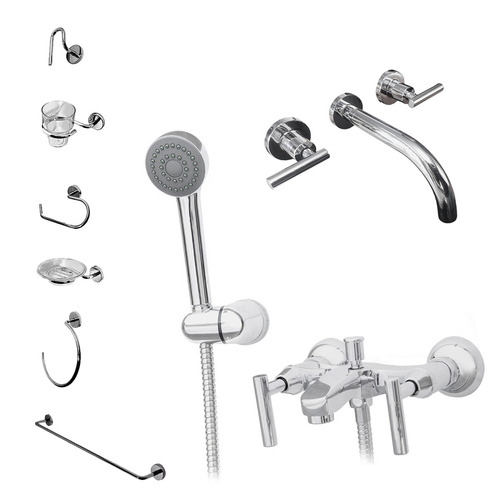 Griferia Hidromet Climb Lavatorio Ducha Accesorios Cs1057