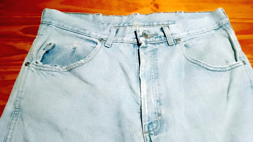 Pantalón Wrangler Prelavado Roto Hombre Talle 33 (44) Ver (Usado)
