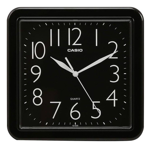 Reloj Casio Pared Analogico Negro Iq-02s-1d