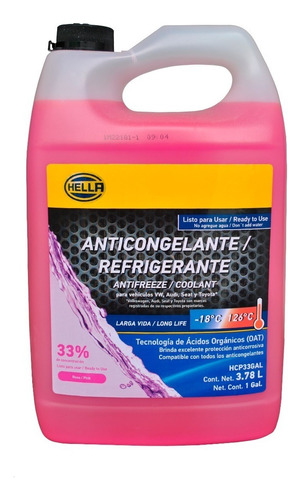 Refrigerante Rosado Para Toyota Volkswagen Hella Original