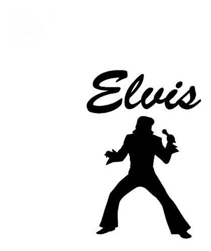 Sticker Elvis Presley Rock Pegatina Auto Notebook Calcomanía