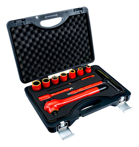 Juego De Dados Extensión Y Matraca Bahco 11 Pz Bah7811dmv
