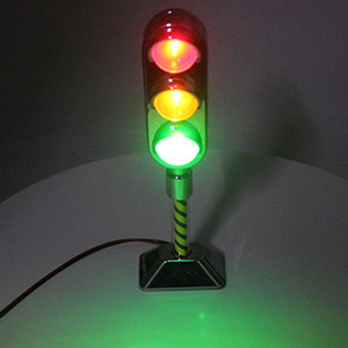 2 Mini Dc12v 3 Led Luz De Tráfico Escena De Señal De