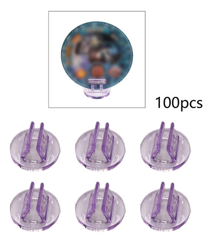 100x Soportes Para Tarjetas De Juego, Bases En Violeta