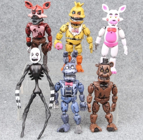 14-17 Cm Cinco Noites Em Fnaf 6 Bonecas Flexíveis Freddy