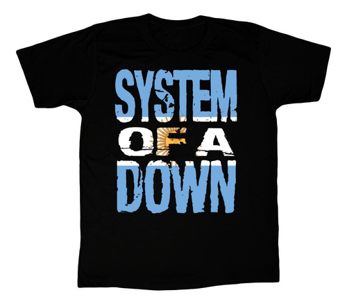 Remera Estampada System Of A Down Logo Argentina