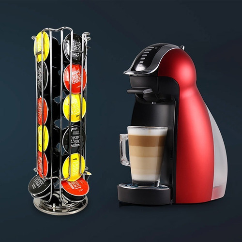 Imagen 3 de 6 de Porta Cápsula Dolce Gusto Giratorio 360° 24 Capsulas Capacid