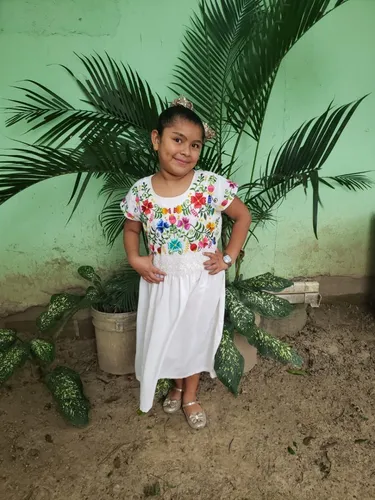 Vestido yucateco niña hotsell