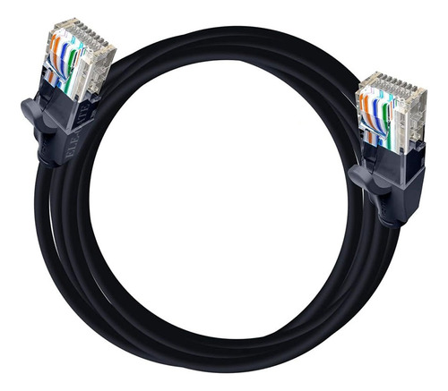Cable Para Red Cat7 Vention Rj45 Ethernet Utp Negro 3 Metros