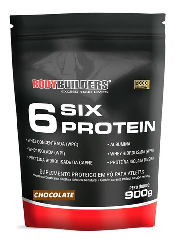 Six Protein Refil 900g Chocolate - Bodybuilders