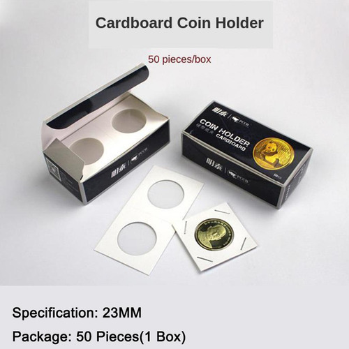 100/set Cartón Grueso Monedero 2x2 Almacenamiento