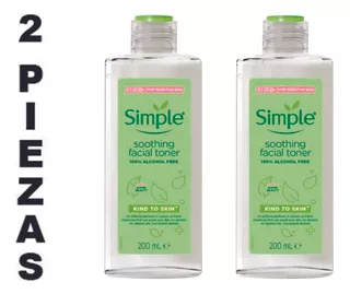 Tonico Facial Simple Amable Con Piel 200 Ml, Sin Alcohol,2