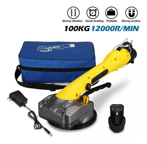 Herramienta Vibradora Ajustable Para Baldosas De Amarillo