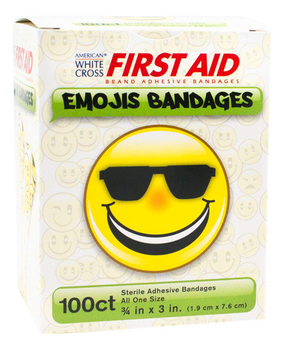 American White Cross - Vendas Adhesivas Emoji, Estériles, .
