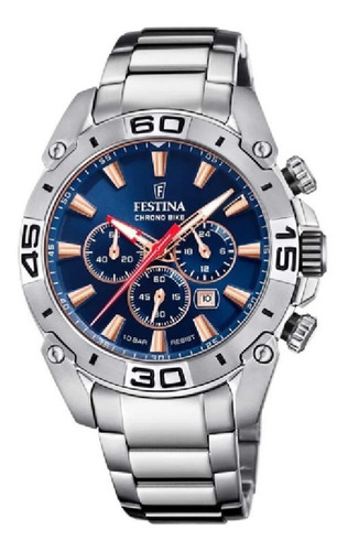 Imagen 1 de 3 de Reloj Festina Hombre Acero Chrono Bike F20543.4