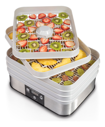 Imagen 2 de 6 de Deshidratador De Alimentos 500w/ 5 Bandejas Hamilton Beach