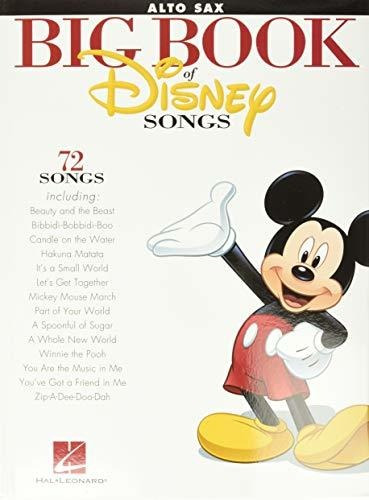 Book : The Big Book Of Disney Songs - Alto Sax (book Only) 