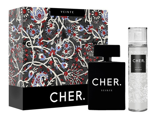 Imagen 1 de 7 de Set Perfume Mujer Cher Veinte 100 Ml Edp + Body Splash