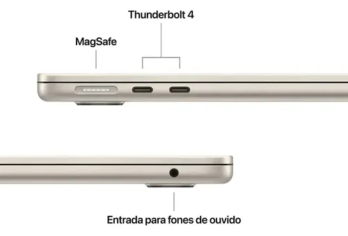 Apple Macbook Air 13 Estelar M4 16 Gb, Ssd De 256 Gb Branco