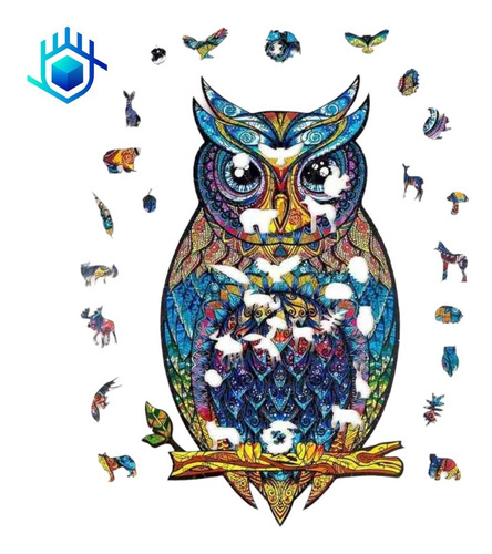 Rompecabezas 3d Madera Mediano A4 Animales Niño Regalo Juego