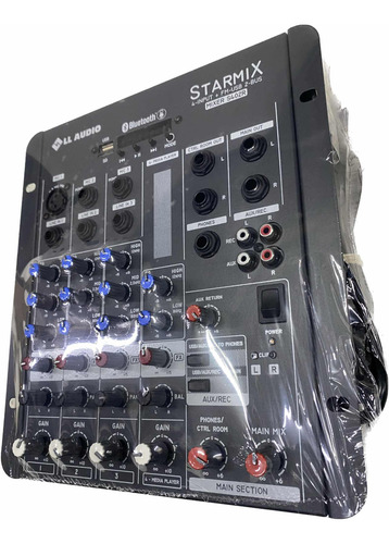 Mesa Som 4 Canais S402r Ll Audio Console Novo Bluetooth