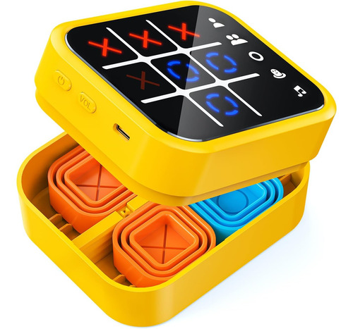 Caja De Juegos Recargable Tic Tac Toe, 5 Divertidos Juegos D