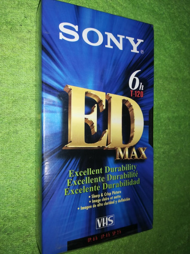 Eam Cinta Video Vhs Sony Ed Max T 120 Made In Mexico Sellado