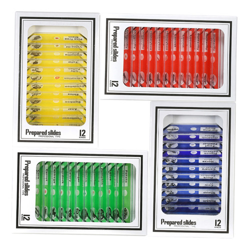 48pcs/set Of Microscope Slides Prepared In